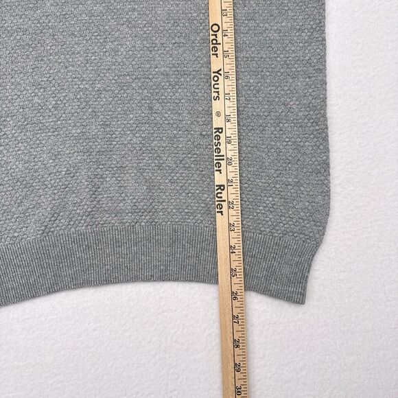 J Lindeberg Sweater Mens Small Gray‎ Dexter Circle Structure Jumper Knit Gray - Picture 9 of 9